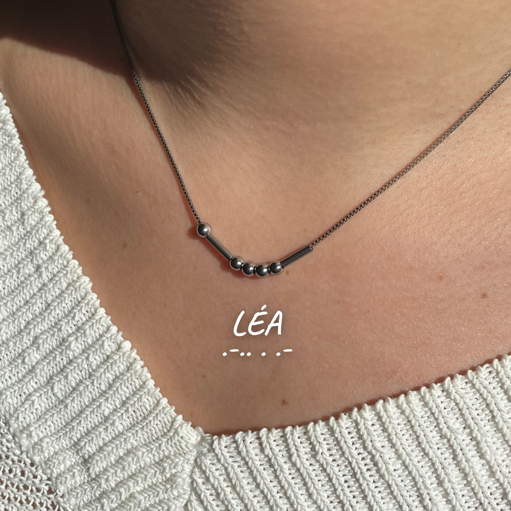Collier en code Morse